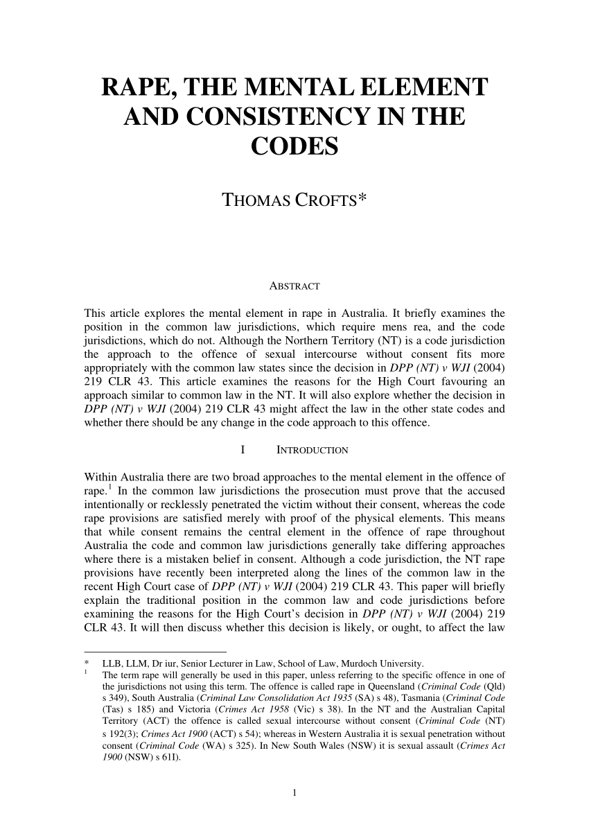 pdf-rape-the-mental-element-and-consistency-in-the-codes