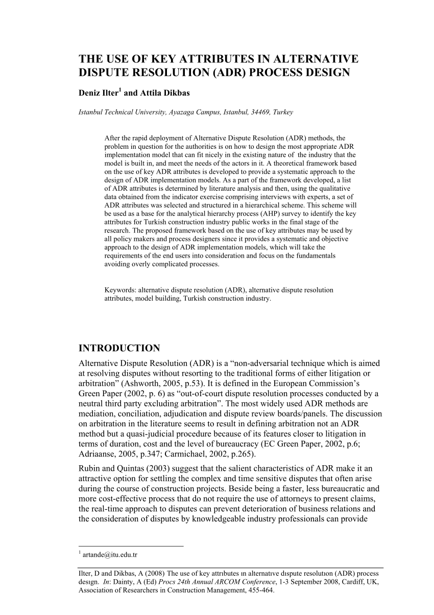 pdf-the-use-of-key-attributes-in-adr-process-design