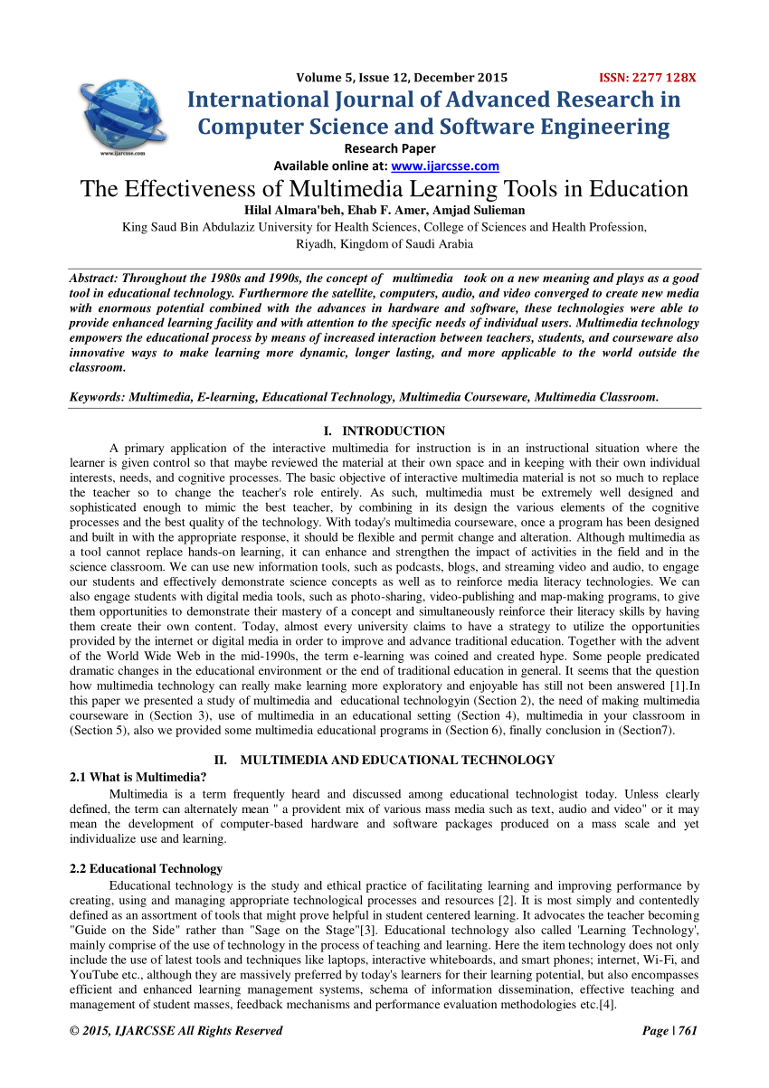 sample thesis about educational technology