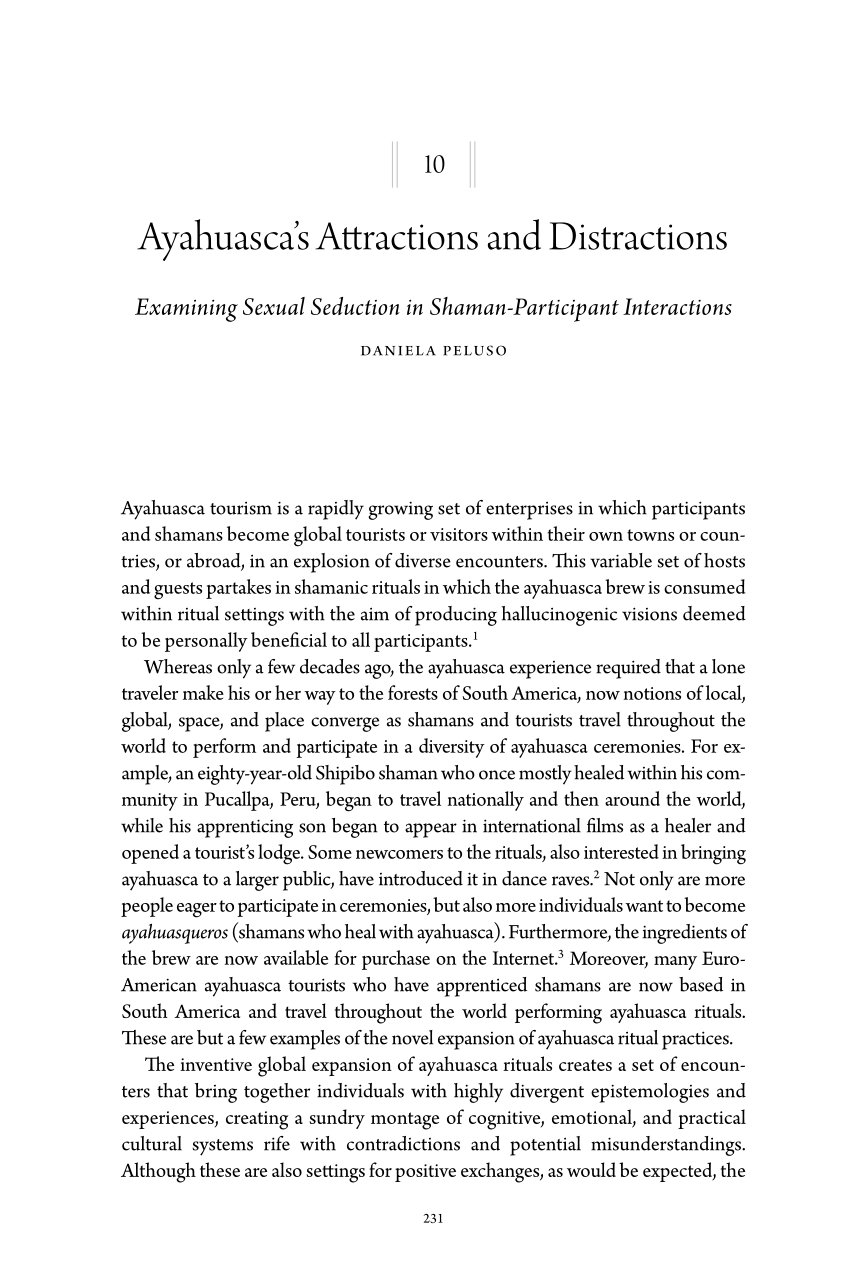 PDF Ayahuasca s attractions and distractions examining sexual