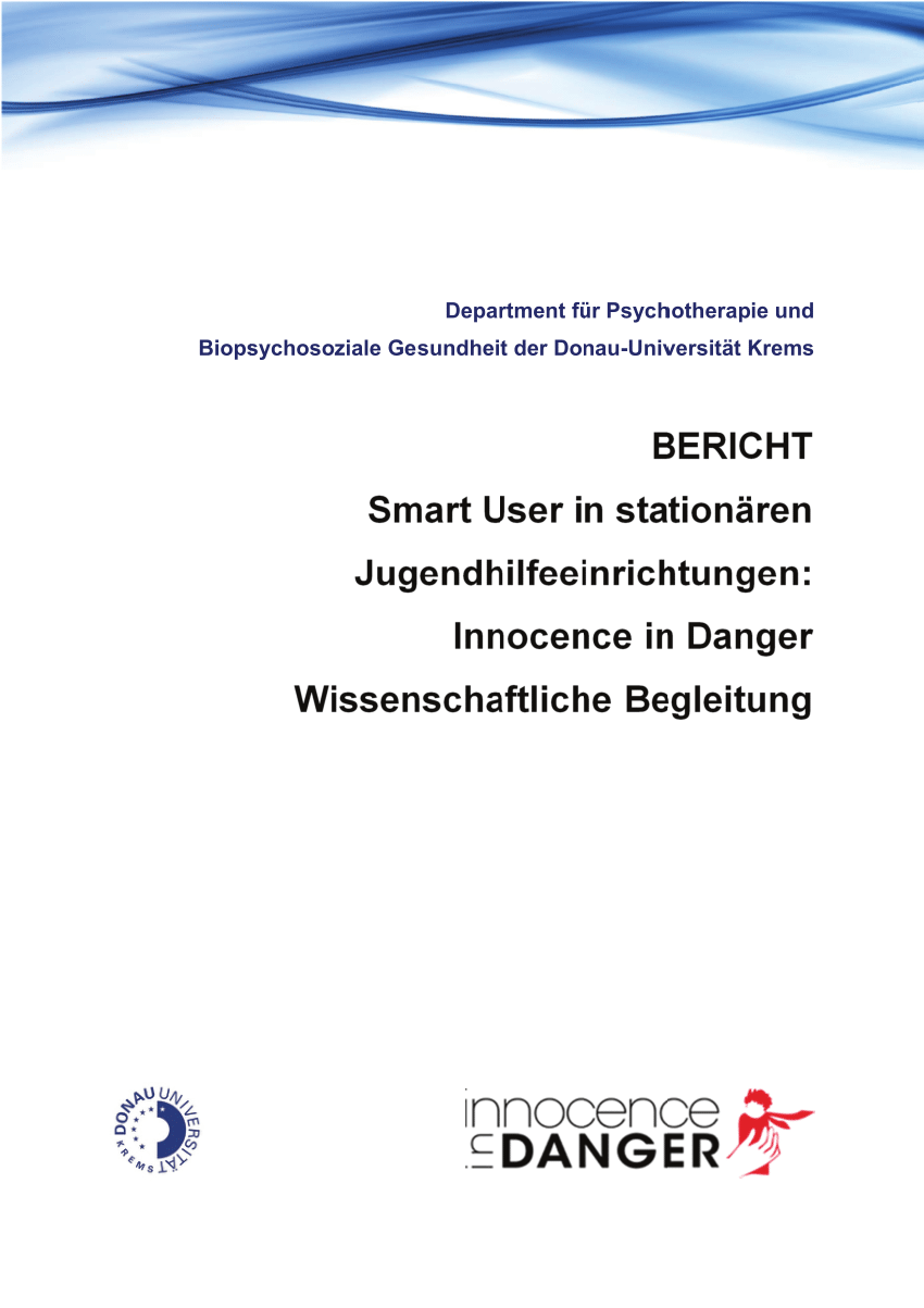 PDF) Forschungsbericht des Projekts INNOCENCE IN DANGER Bild