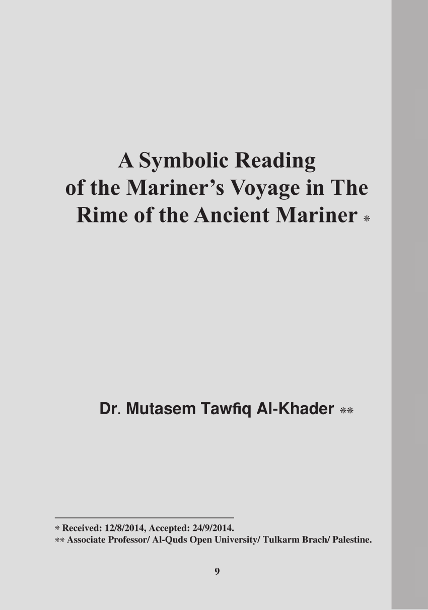 theme of the poem the rime of the ancient mariner
