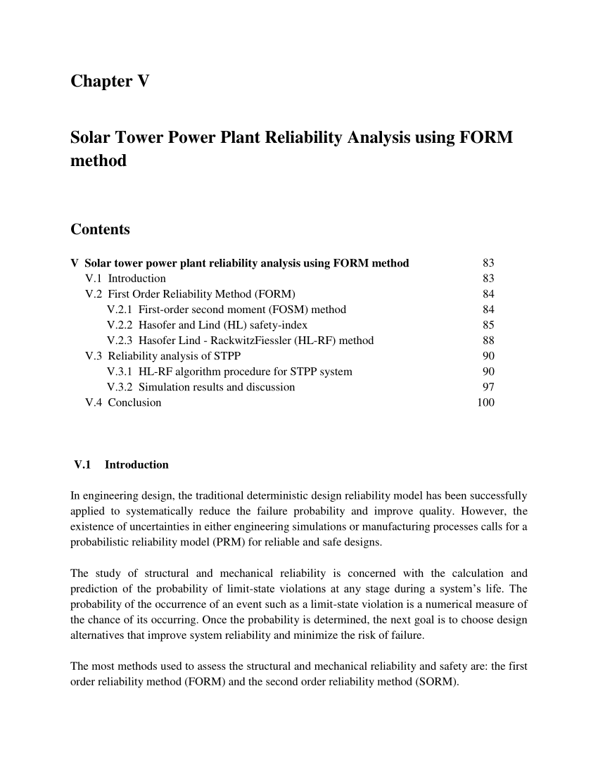 literature review on solar power tower