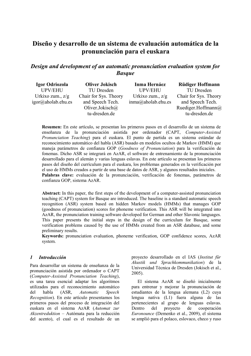 Frequency And Distribution Of Pronunciation Errors In