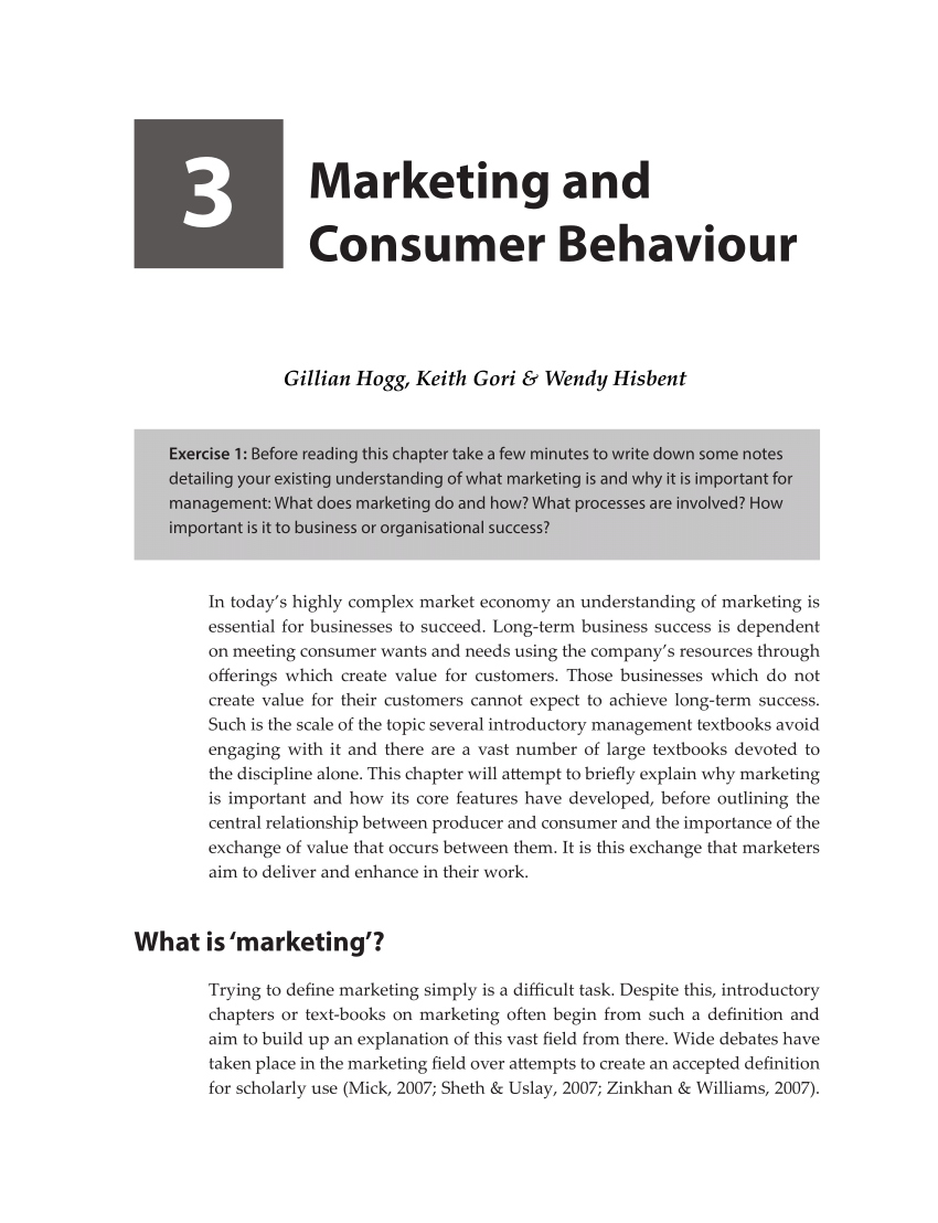 dissertation on consumer behaviour