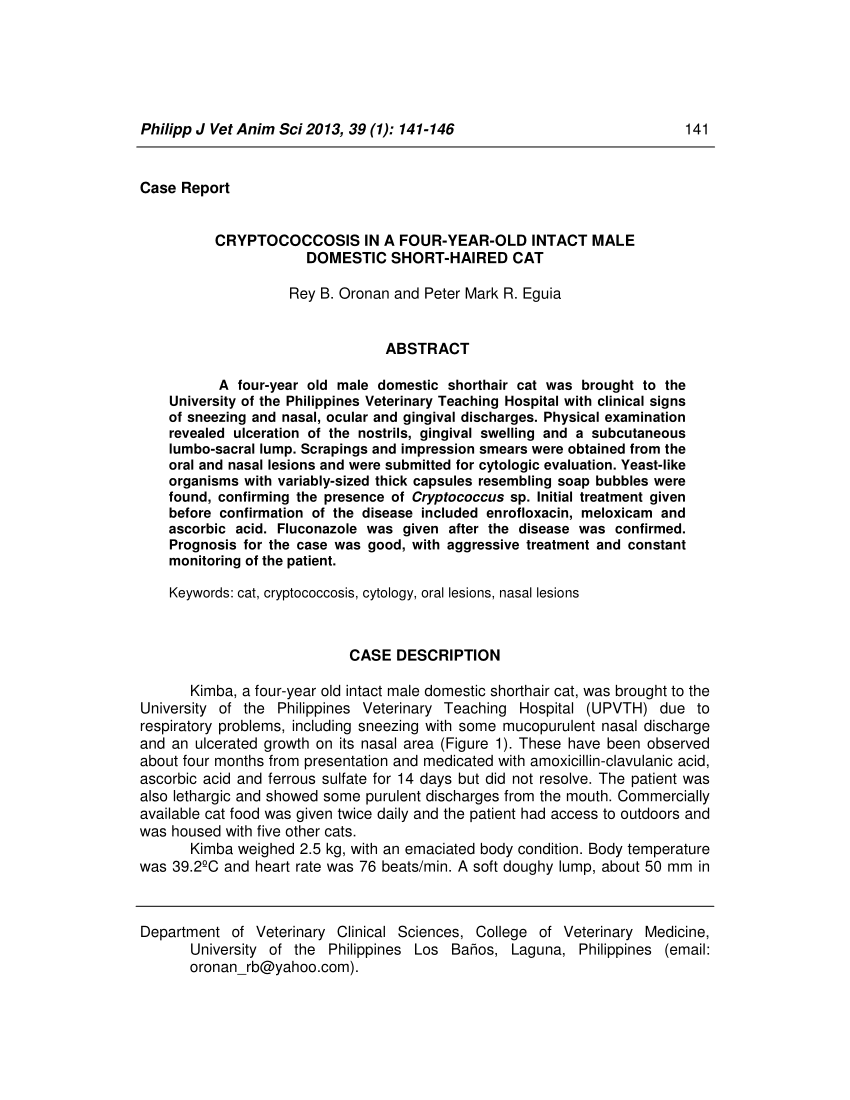 Neurotoxicosis in 4 Cats Receiving Ronidazole - Rosado - 2007 - Journal of  Veterinary Internal Medicine - Wiley Online Library