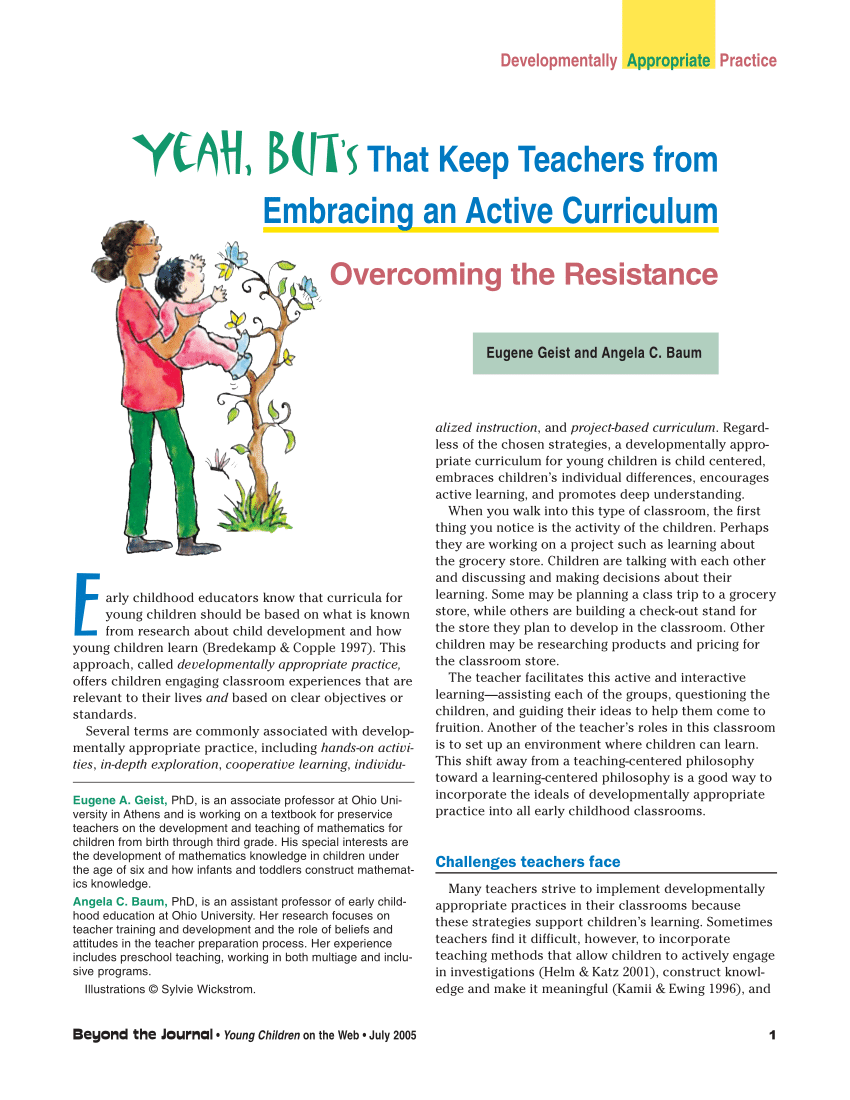 PDF) Yeah, but's that keep teachers from embracing an active