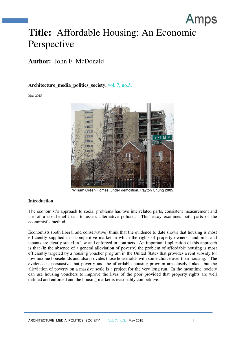 persuasive essay on affordable housing