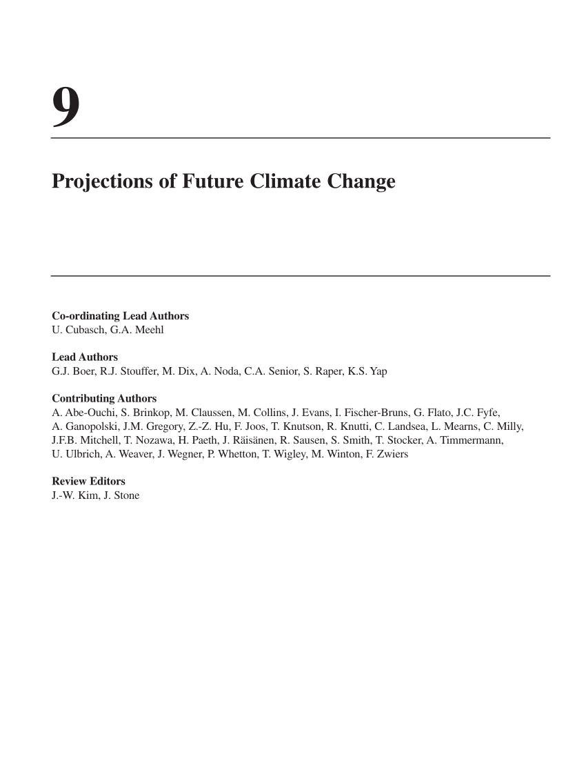 Pdf Climate Change 01 The Scientific Basis