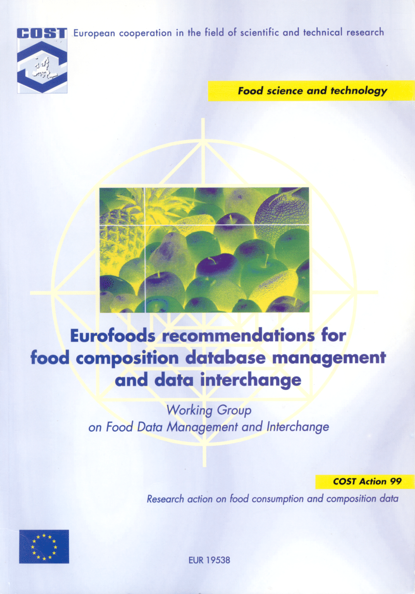 (PDF) Cost Action 99 - EuroFOODS recommendations for food composition