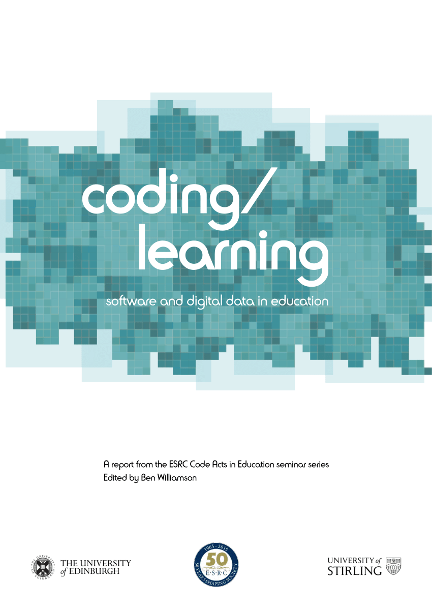 Pdf Coding Learning Software And Digital Data In Education