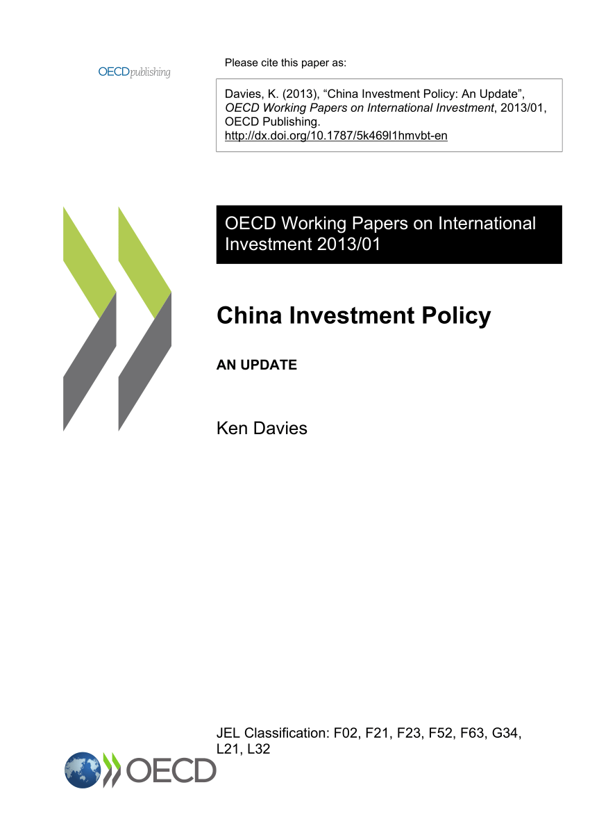 chinese investment policy