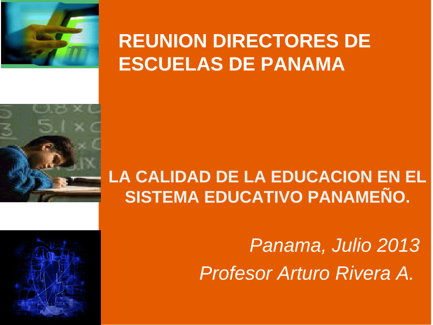 PDF) CALIDAD DE LA EDUCACIÓN EN EL SISTEMA EDUCATIVO PANAMEÑO.