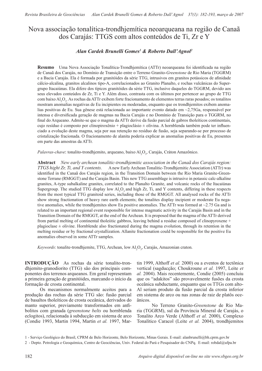 PDF) Sistemática de isótopos estáveis aplicada à caracterização da evolução  dos paleo-sistemas hidrotermais associados aos depósitos cupríferos Alvo  Bacaba e Alvo Castanha, Província Mineral de Carajás, PA