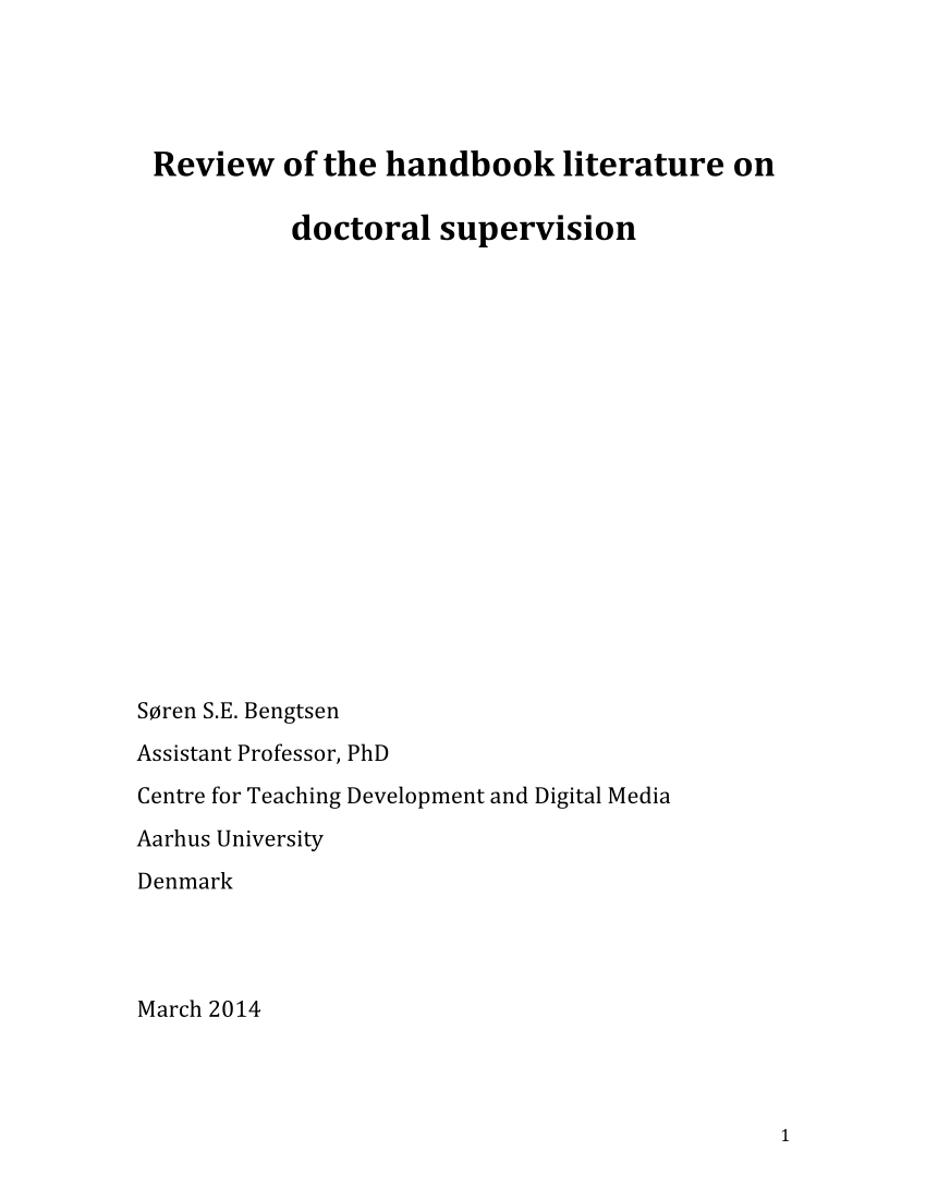 handbook of literature pdf