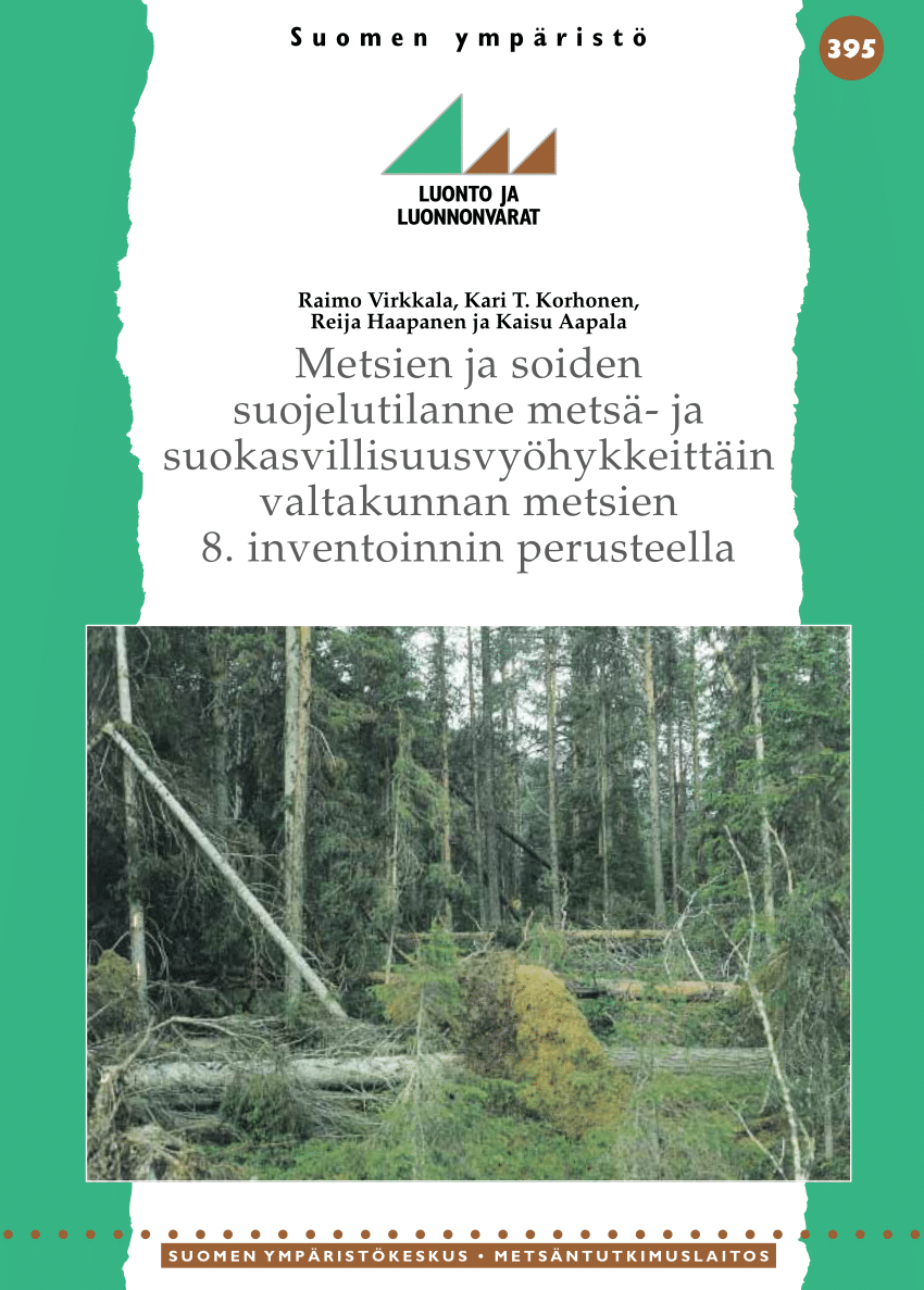 PDF) Protected forests and mires in forest and mire vegetation zones in  Finland based on the 8th National Forest Inventory