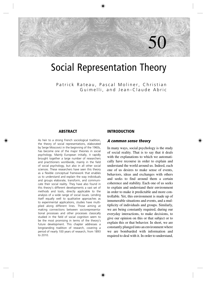 representation definition in social studies