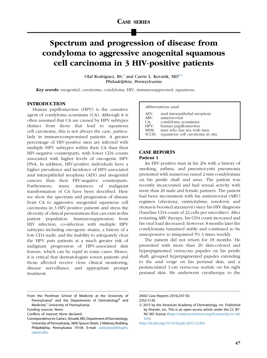 condyloma acuminata arc)