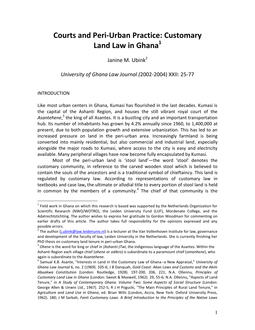 pdf-courts-and-peri-urban-practice-customary-land-law-in-ghana