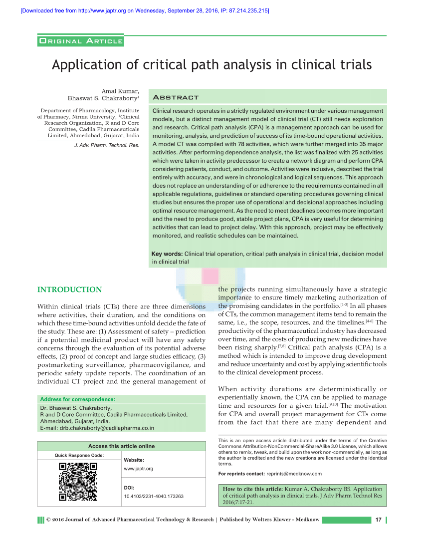 path analysis in clinical research