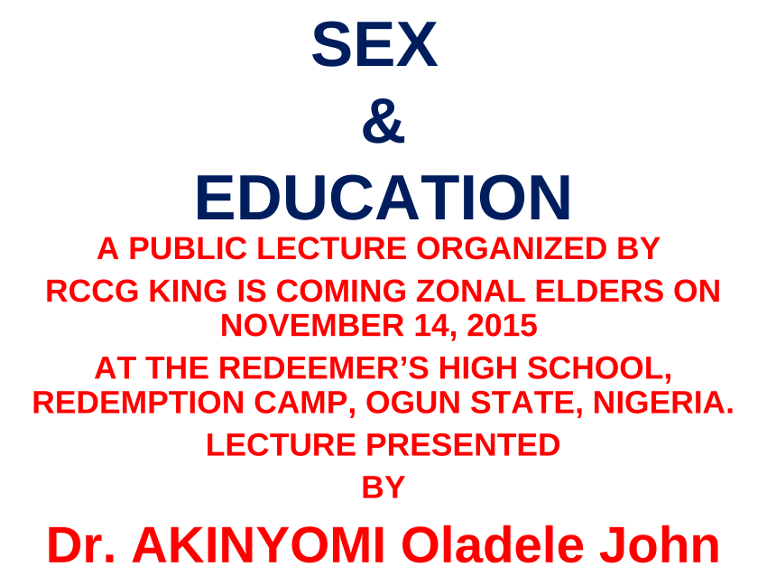 Pdf Sex And Education Seminar 