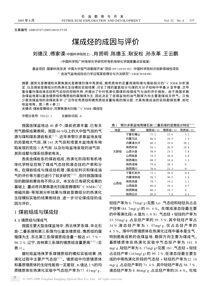 PDF) Origin and appraisal of coal derived gas and oil