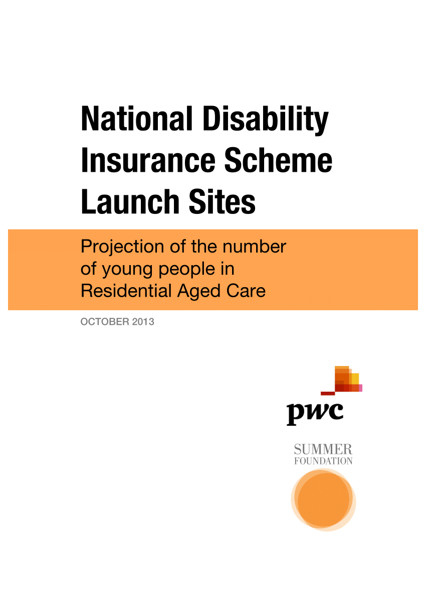 Pdf National Disability Insurance Scheme Launch Sites Projection Of