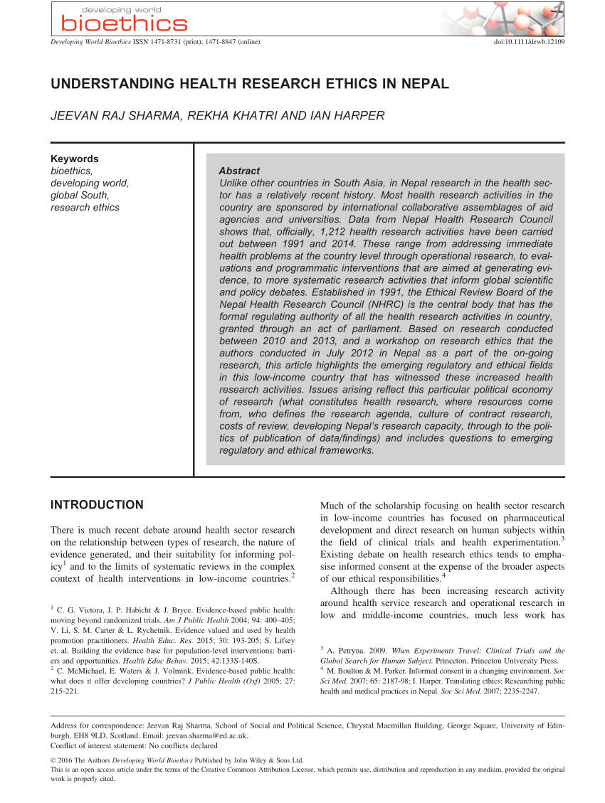 nepal health research council proposal format