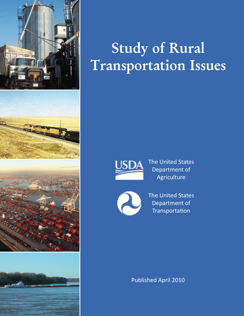 Pdf Study Of Rural Transportation Issues