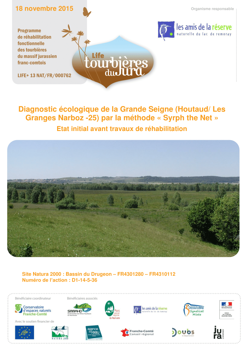 (PDF) Diagnostic écologique de la Grande Seigne (Houtaud/ Les Granges ...