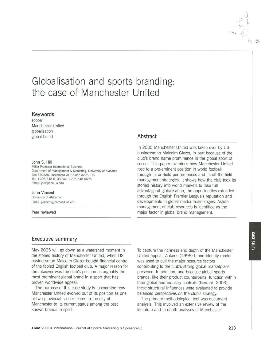 PDF) Globalisation and branding: the of United