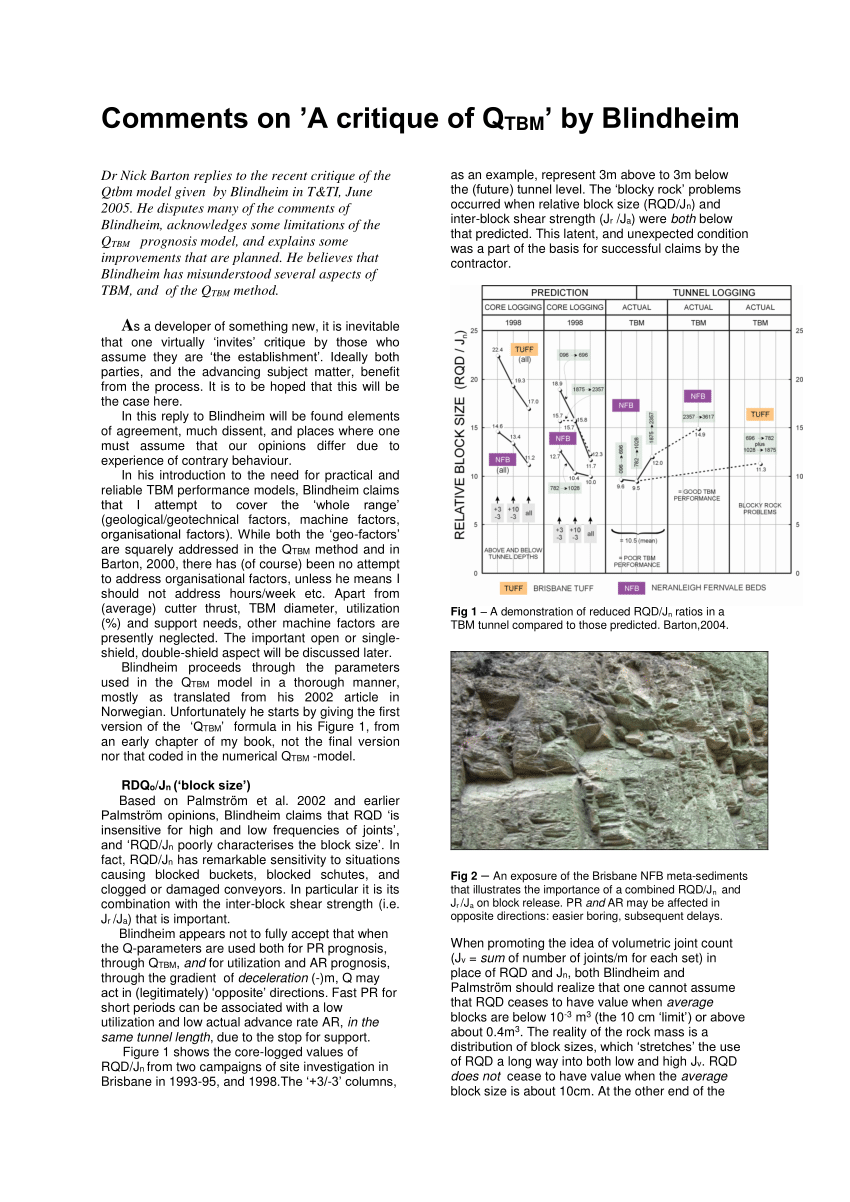 Pdf Comments On A Critique Of Q Tbm