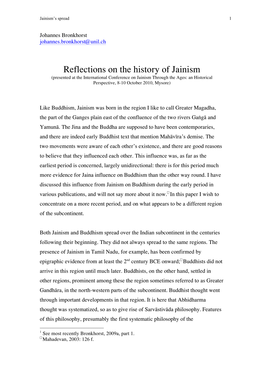 conclusion of jainism religion