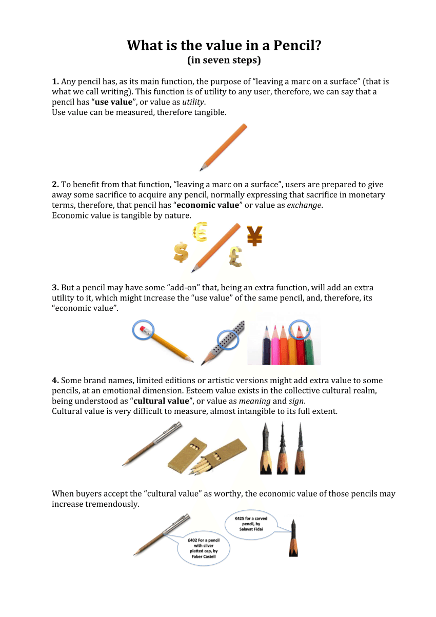 PDF) What is the value in a pencil?