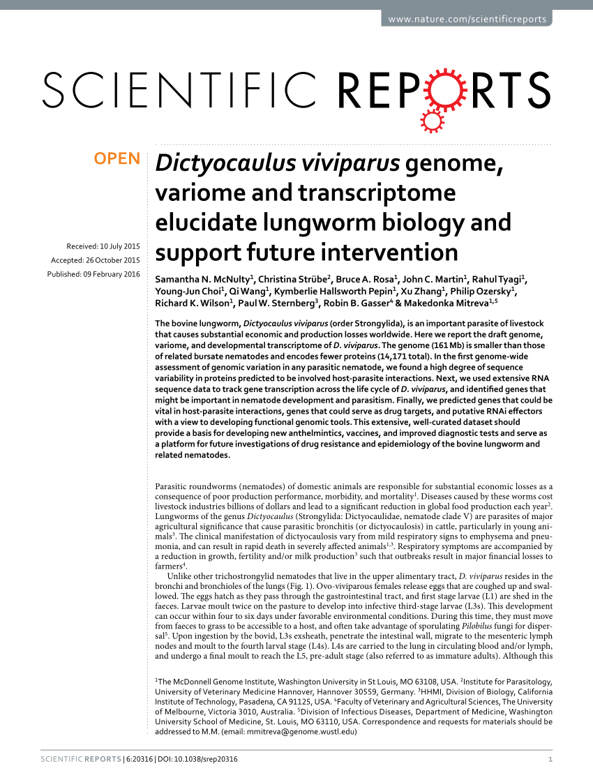 Transcriptional patterns of sexual dimorphism and in host developmental  programs in the model parasitic nematode Heligmosomoides bakeri, Parasites  & Vectors