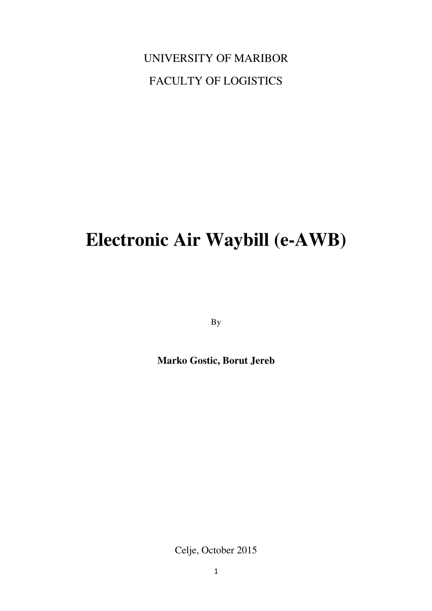 Free Air Waybill Printing Software