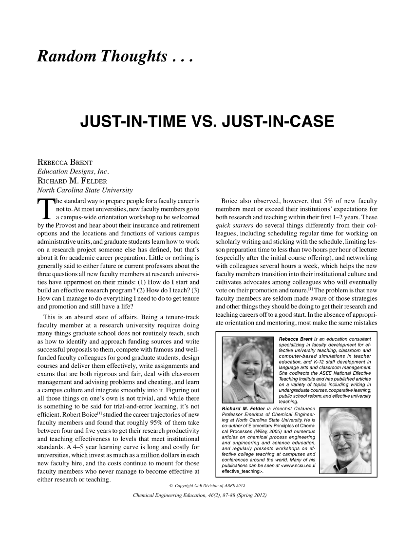 case study on just in time pdf