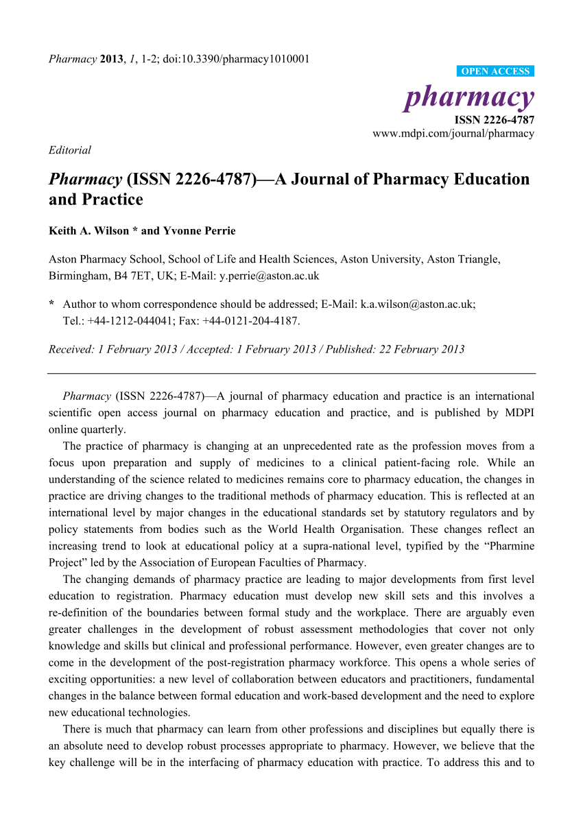 pharmacy research paper pdf