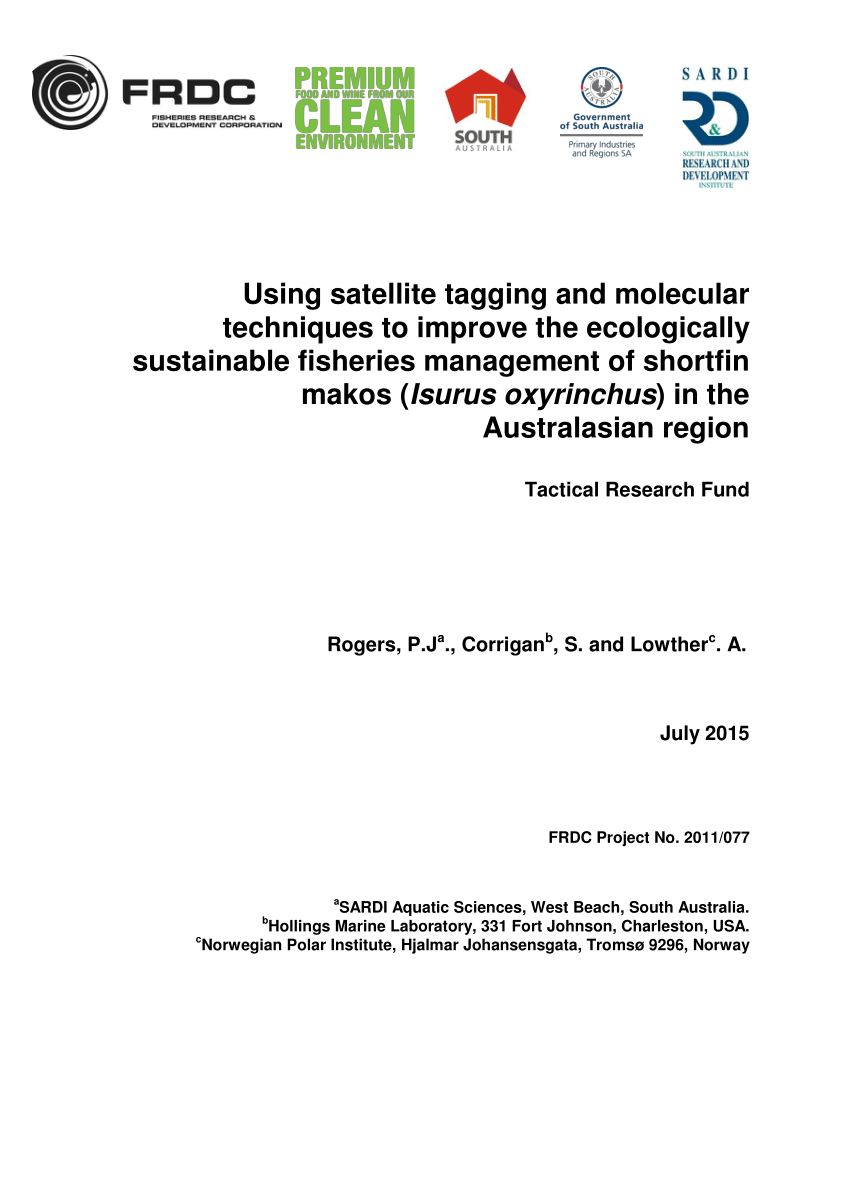 PDF) Using satellite tagging and molecular techniques to improve