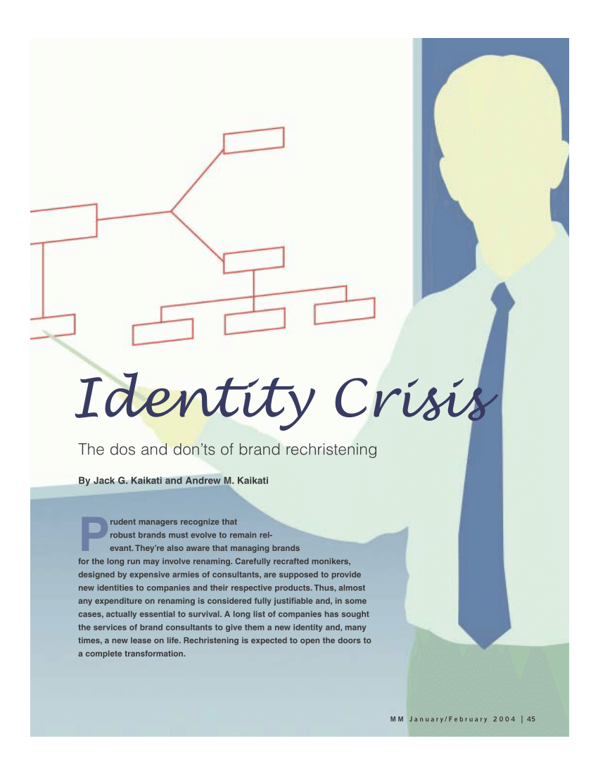 research paper on identity crisis