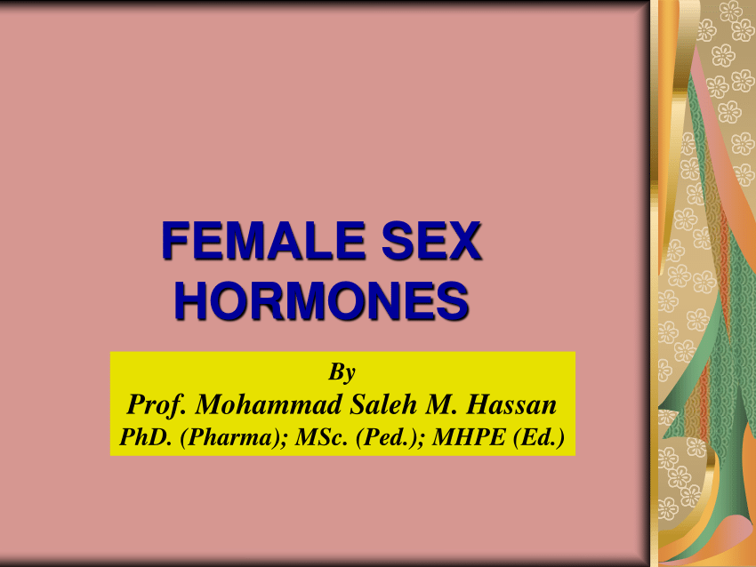 Pdf Female Sex Hormones 