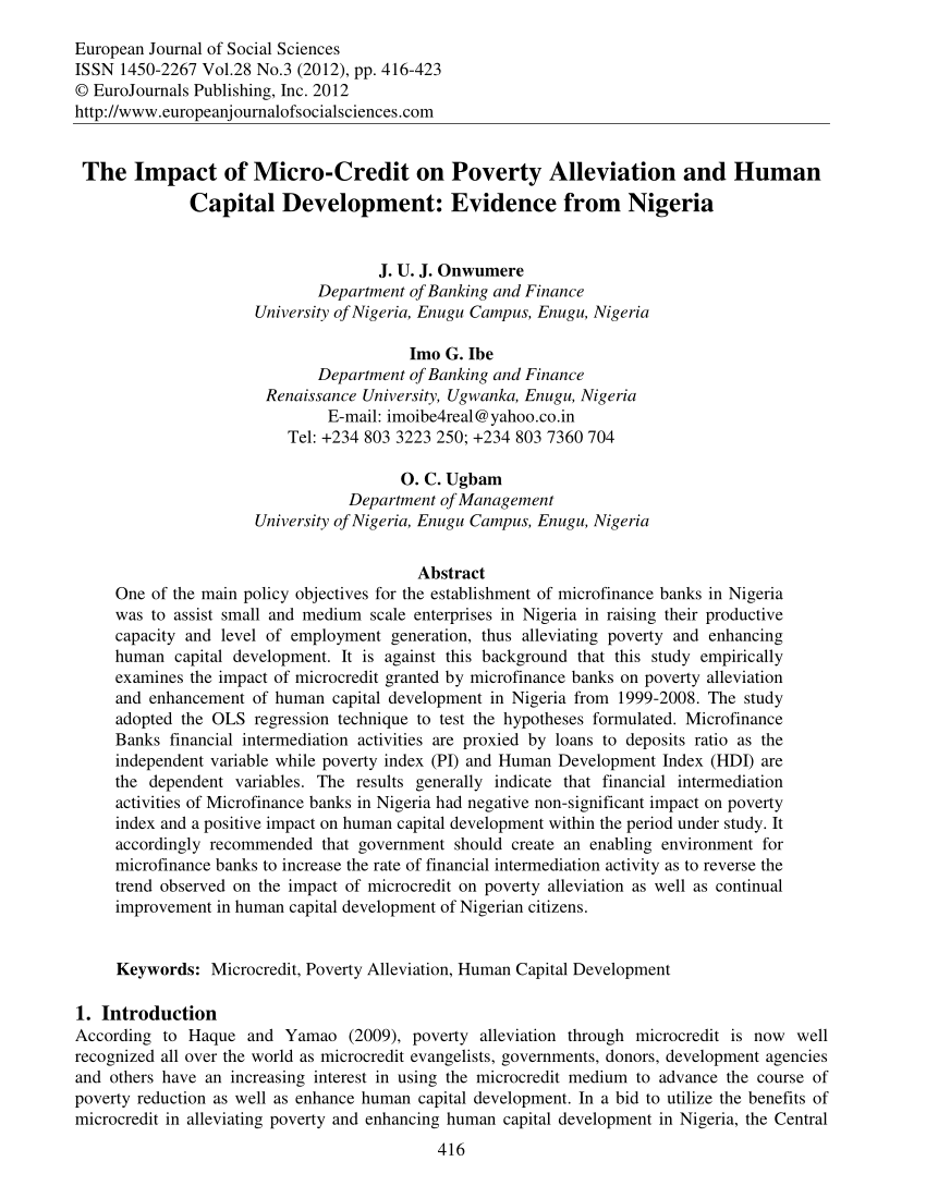 research paper on poverty alleviation