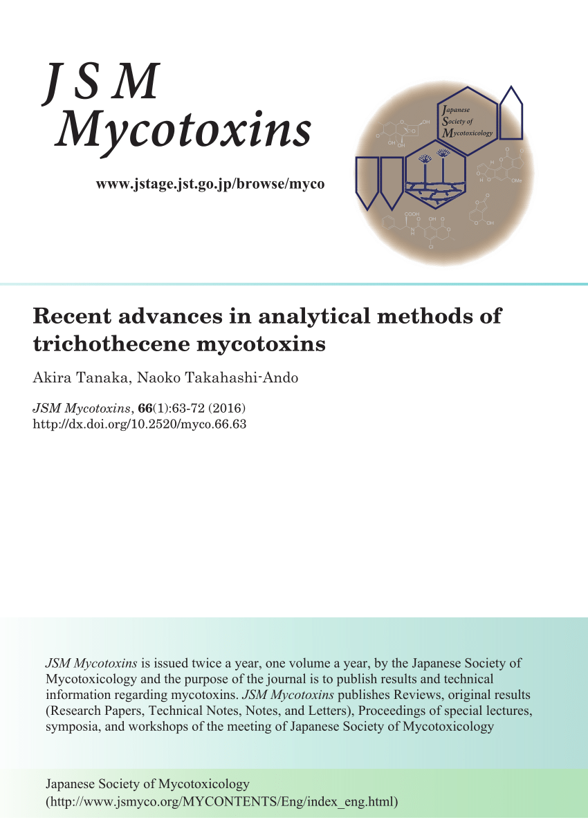 PDF) Recent advances in analytical methods of trichothecene mycotoxins