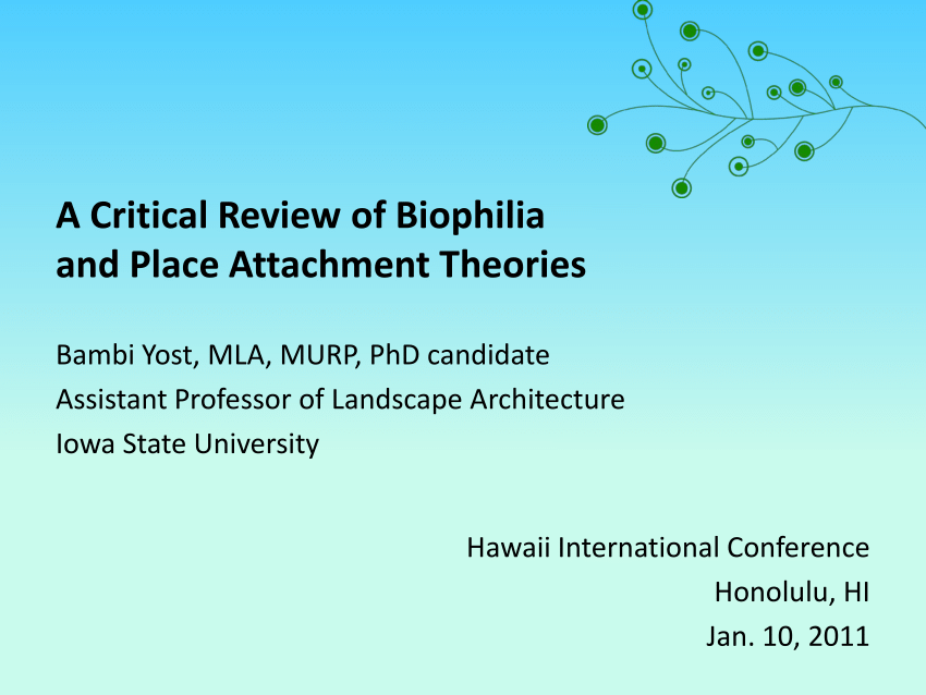 phd research on biophilia