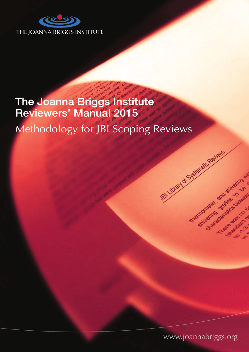 Joanna Briggs Institute Scoping Review manual cover