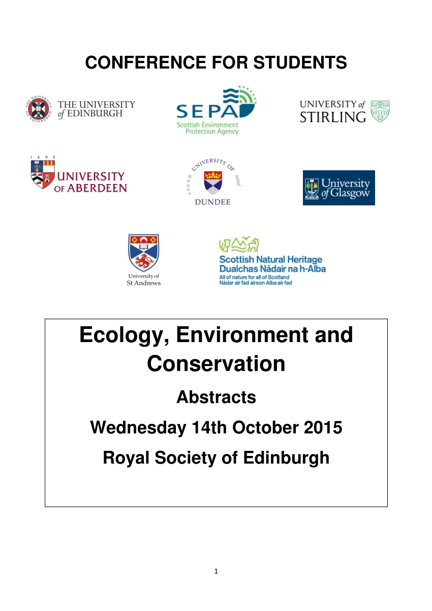 Pdf Ecology Environment And Conservation Conference - 