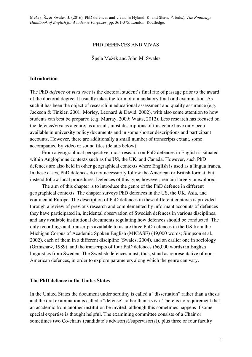 thesis defense speech example pdf