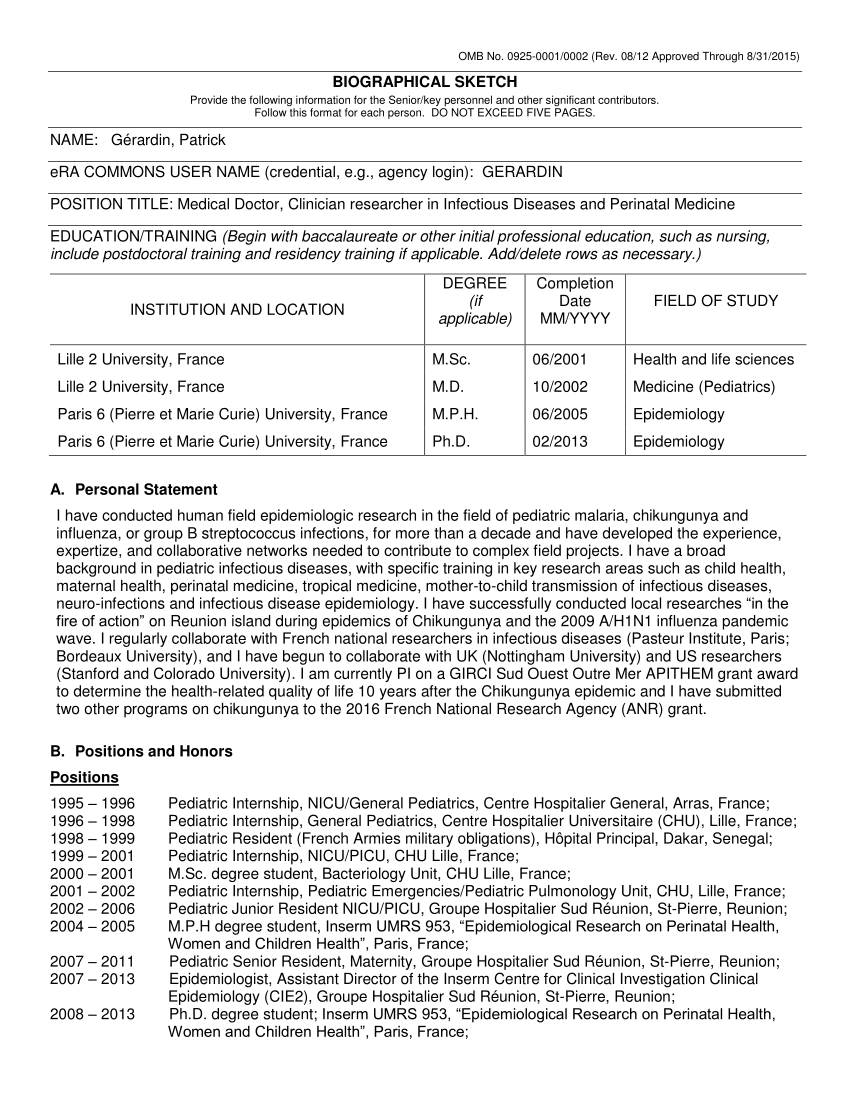 (PDF) Biosketch