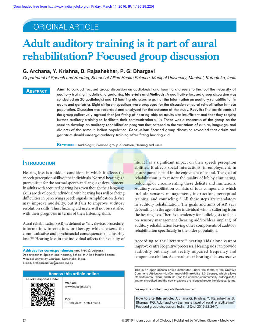 assertiveness training in aural rehabilitation