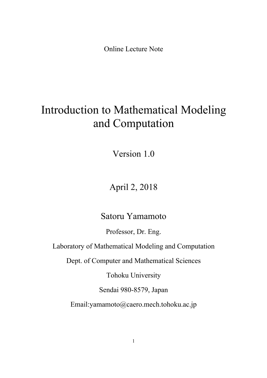 how to write research proposal on mathematical modeling